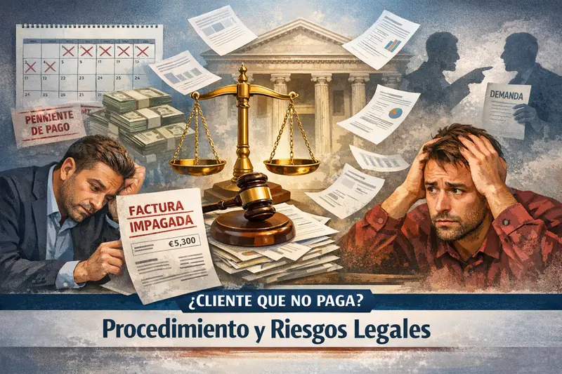 ¿Qué hacer si un cliente no me paga? Procedimiento y riesgos