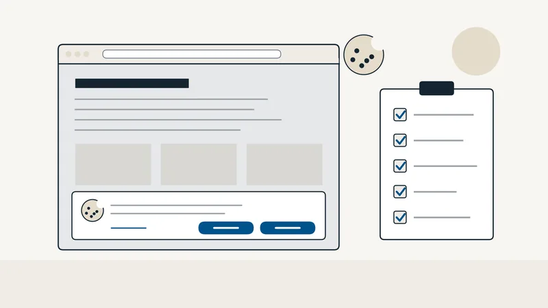 Banner de cookies con Aceptar y Rechazar al mismo nivel junto a la checklist de cumplimiento de la AEPD