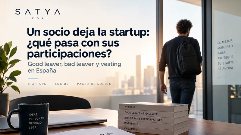 Socios de una startup ante la salida de uno de los fundadores